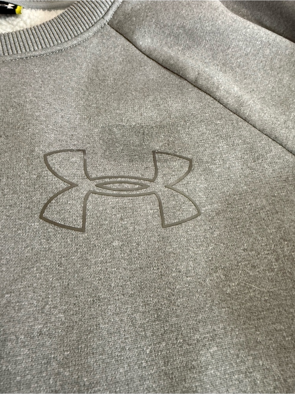 Under Armour Gray Crewneck with Tonal Logo